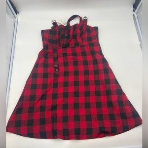 Brand new plaid hot topic dress